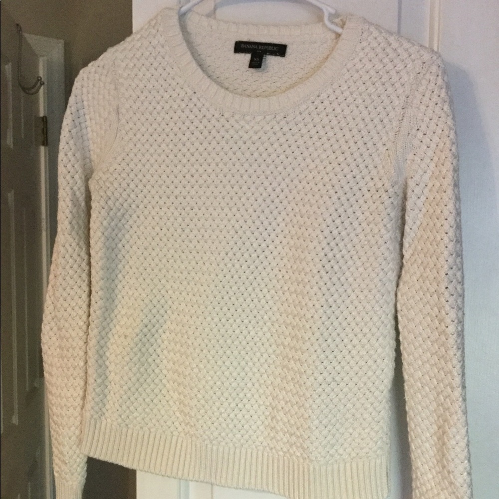 Cream small warm sweater